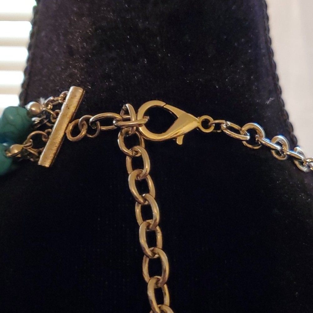 Turquoise Statement Necklace - image 4